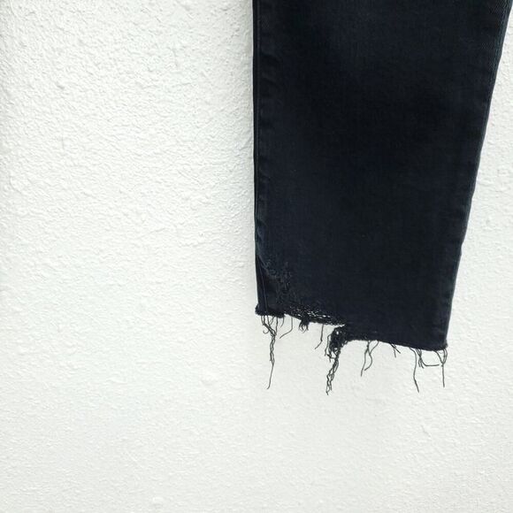 AGOLDE Toni Mid Rise Straight Raw Hem In feral Revolve Jeans - Picture 11 of 16